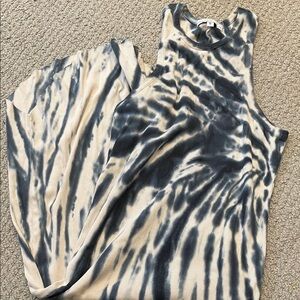 Young Fabulous & Broke Black and Cream Tank Dress